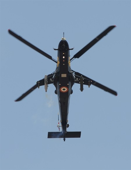 Máy bay trực thăng chiến đấu hạng nhẹ Rudra của Ấn Độ.